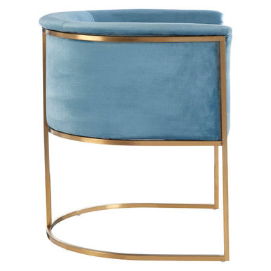 Mias Blue Velvet Chair - PN Home