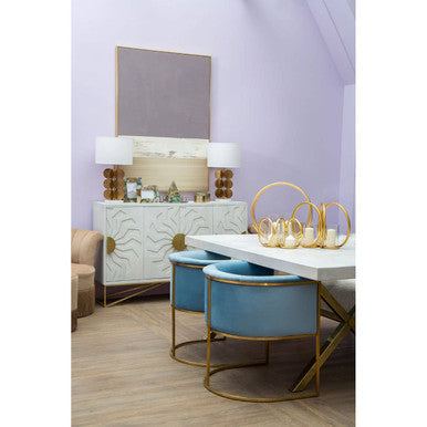 Mias Blue Velvet Chair - PN Home