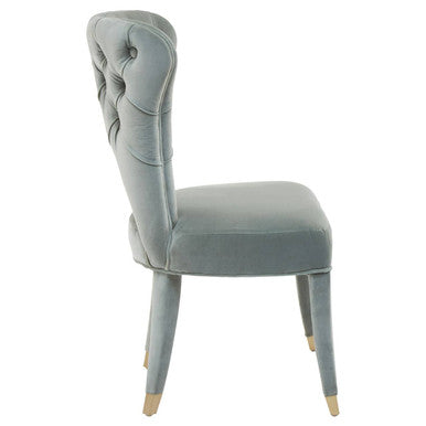 Villi Blue Velvet Tufted Dining Chair - PN Home