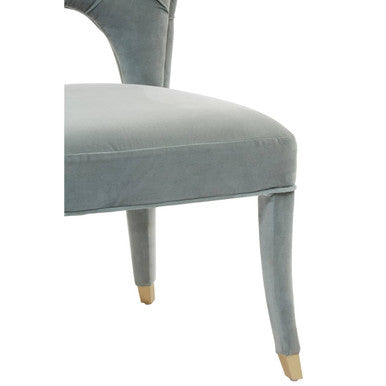 Villi Blue Velvet Tufted Dining Chair - PN Home
