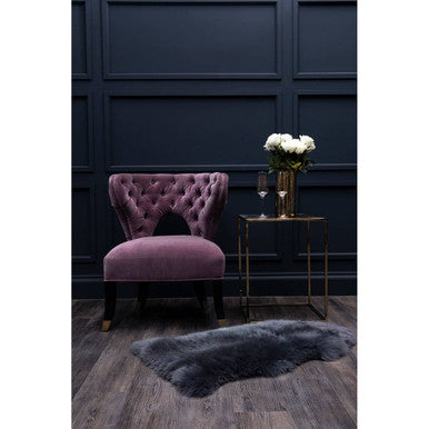 Villi Lilac Velvet Accent Chair - PN Home