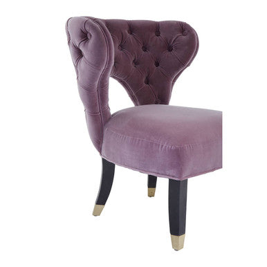 Villi Lilac Velvet Accent Chair - PN Home