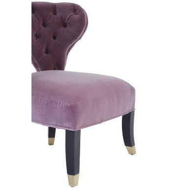 Villi Lilac Velvet Accent Chair - PN Home