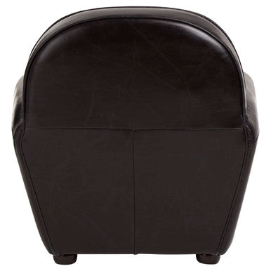 Victor Black Leather Classic Armchair - PN Home