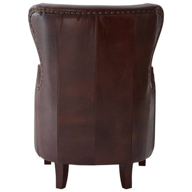 Victor Brown Leather Lounge Chair - PN Home