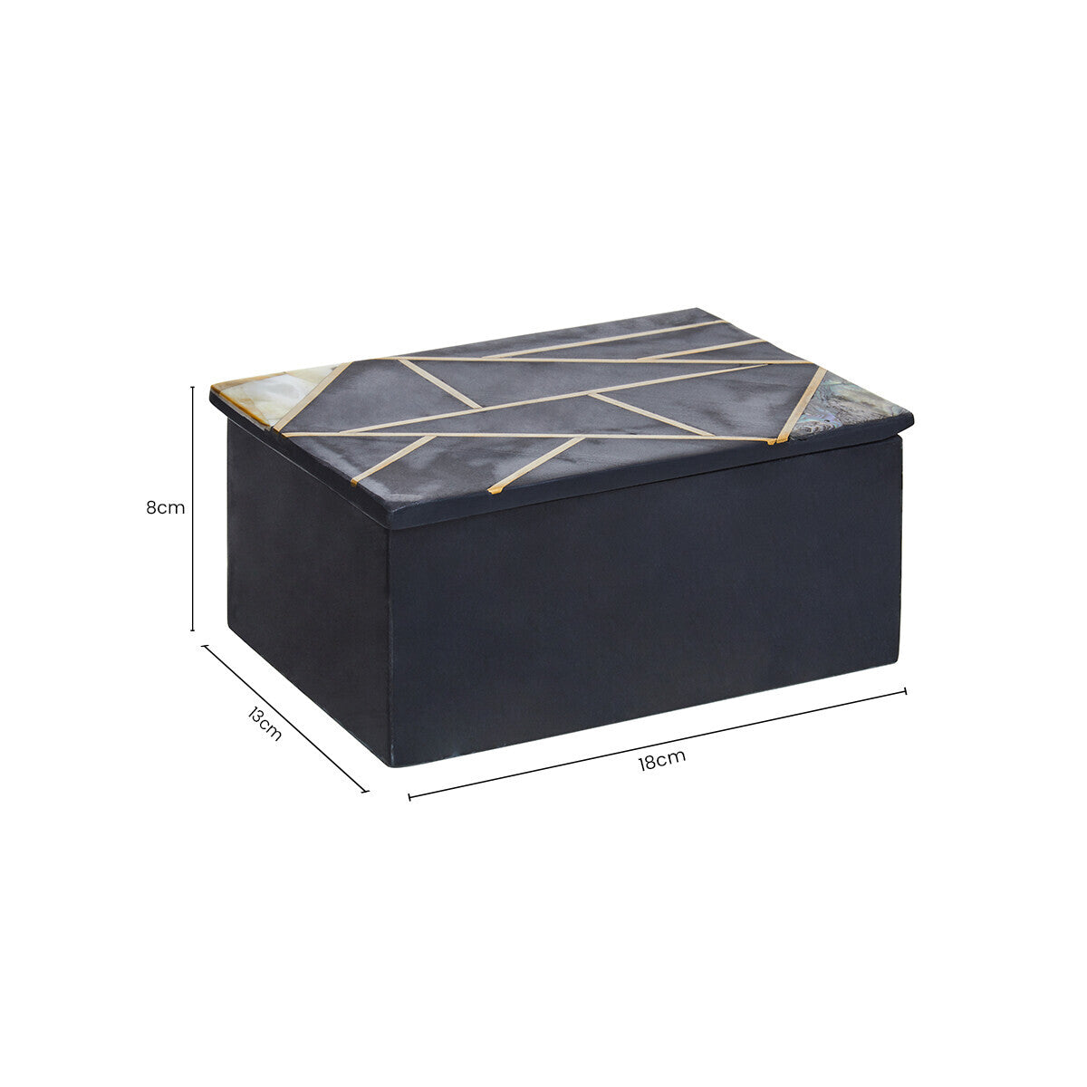Oriana Large Black Slate Trinket Box - PN Home