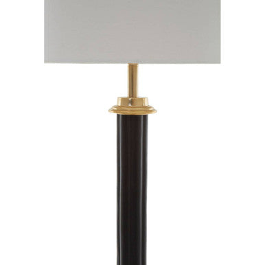 Macey Black & Gold Floor Lamp