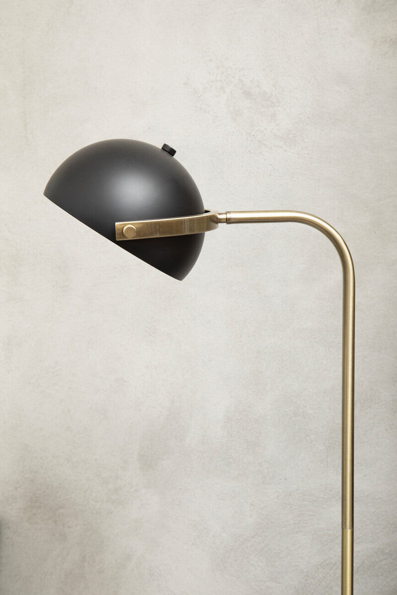 Murdoch Floor Lamp With Black Shade - PN Home