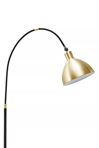 Newton Gold Finish Metal Shade Floor Lamp