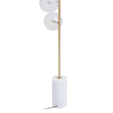 Abira Five Bulb White Marble Base Floor Lamp - PN Home
