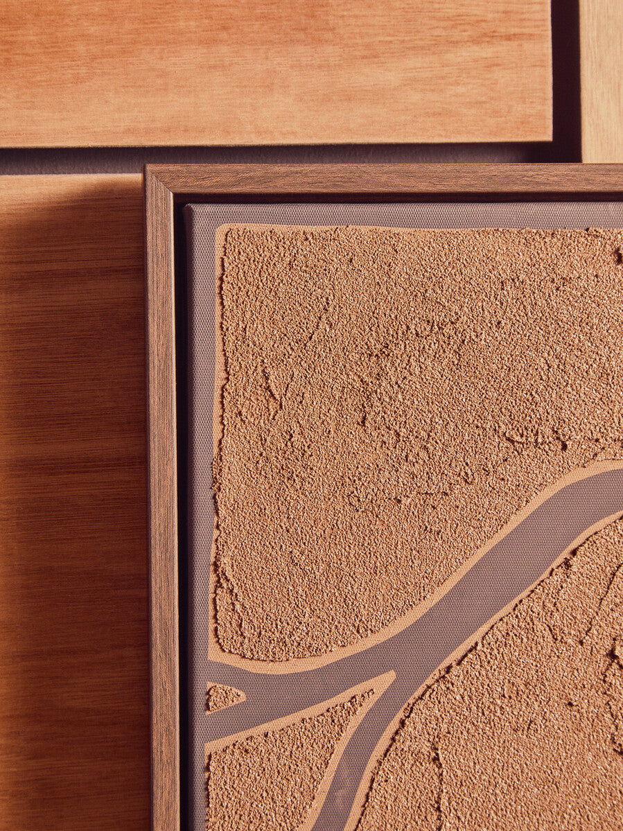 Astratto Set Of 2 Brown and Black Textured Wall Art - PN Home