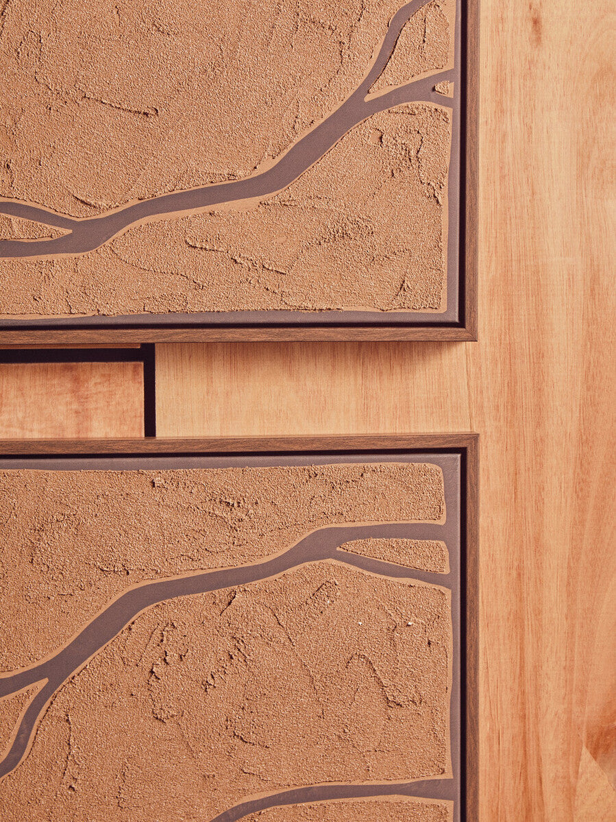 Astratto Set Of 2 Brown and Black Textured Wall Art - PN Home