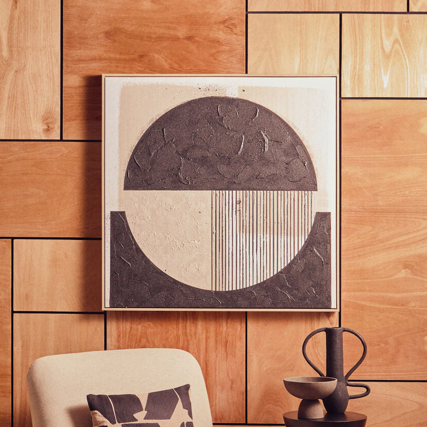 Astratto Black and Cream Wall Art - PN Home