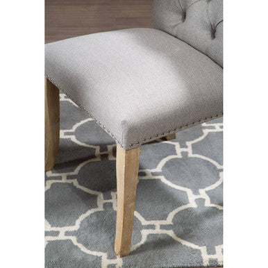 Kensington Townhouse Grey Linen Dining Chair - PN Home