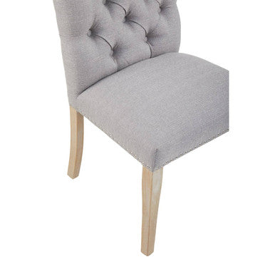 Kensington Townhouse Grey Linen Dining Chair - PN Home