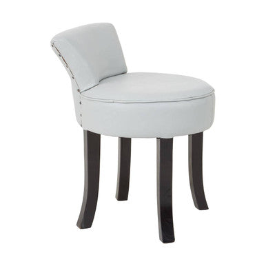 Kendari Grey Leather Rounded Chair - PN Home