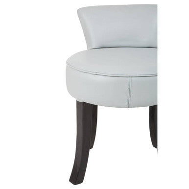 Kendari Grey Leather Rounded Chair - PN Home