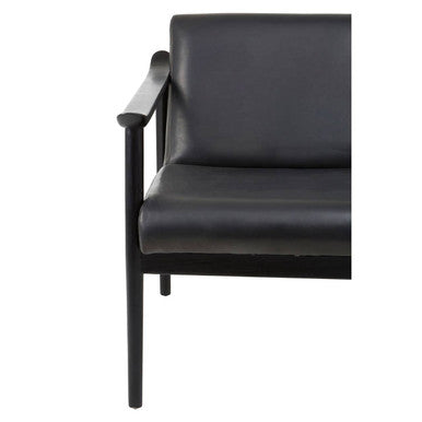 Kendari Black Leather Chair