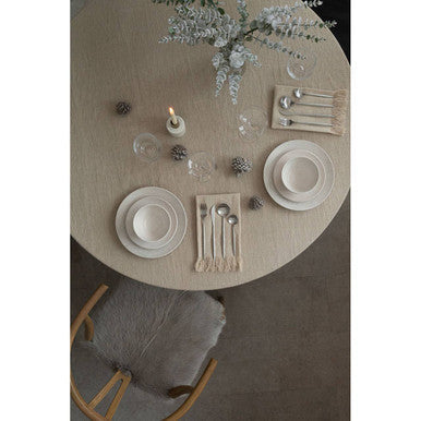 Hazel Natural Oak Wood and Grey Fur Dining Chair - PN Home