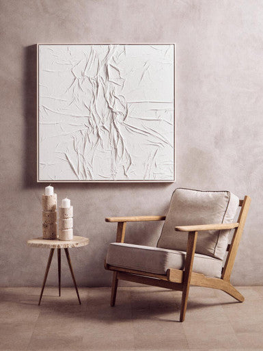 Harry Grey Linen oak frame Armchair