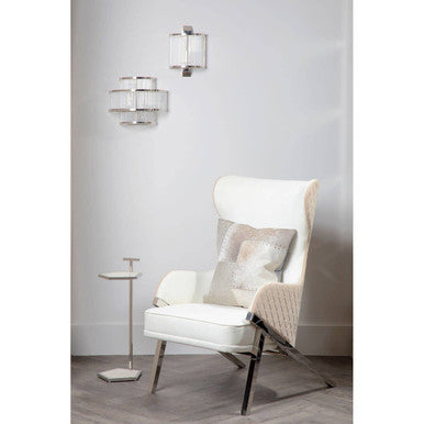 Piermount Ivory Wingback Chair - PN Home