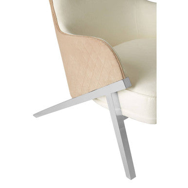 Piermount Ivory Wingback Chair - PN Home