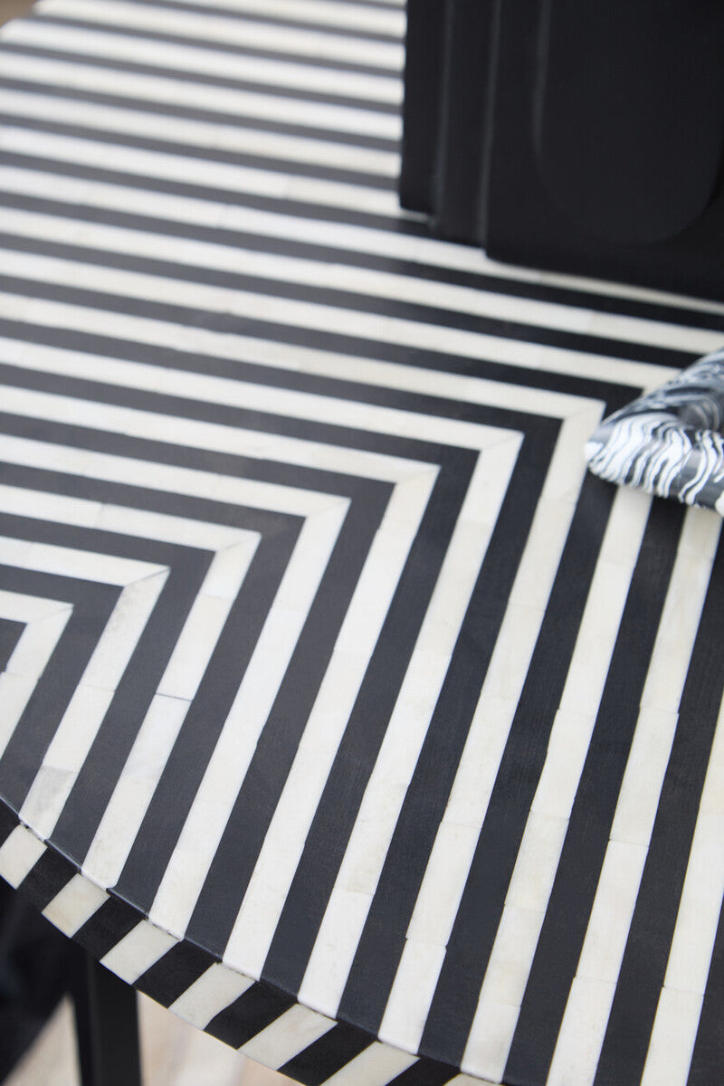 Boho Bone Inlay Coffee Table with Metal Legs - PN Home