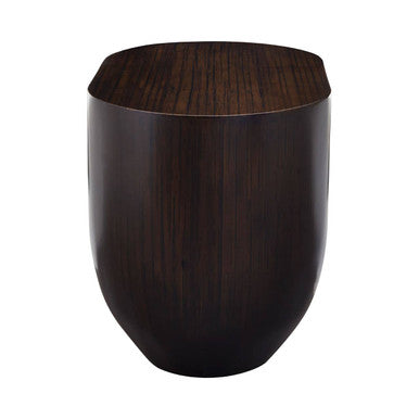 Gabelle Oval Ebony Bamboo Side Table - PN Home