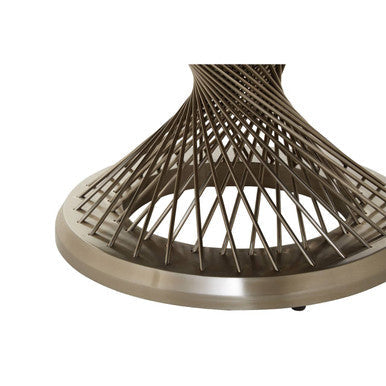 Anzio Coffee Table with Silver Base - PN Home