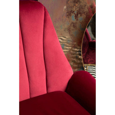 Billi Wine Velvet Lounge Chair - PN Home