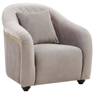 Fifi Grey Velvet Chair - PN Home