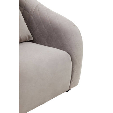 Fifi Grey Velvet Chair - PN Home