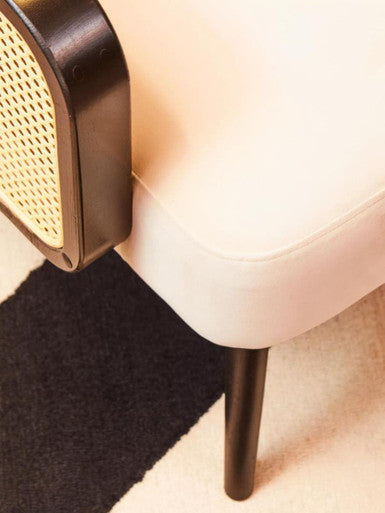 Hala Natural Velvet Armchair