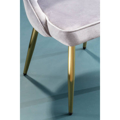 Demi Grey Velvet Dining Chair - PN Home