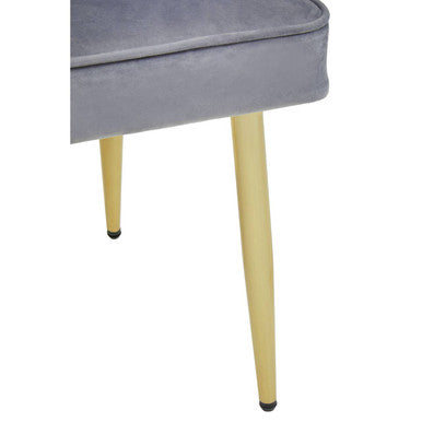 Demi Grey Velvet Dining Chair - PN Home