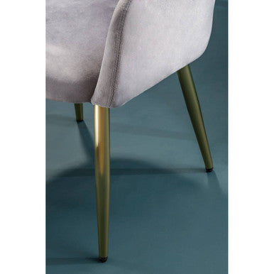 Darcy Grey Velvet Dining Chair - PN Home