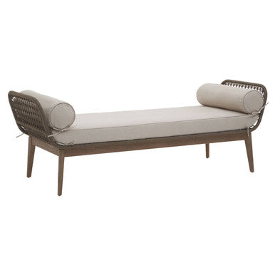 Opus Rope Woven Longue Bench with Cushions - PN Home