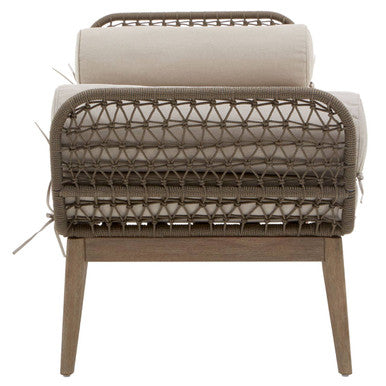Opus Rope Woven Longue Bench with Cushions - PN Home