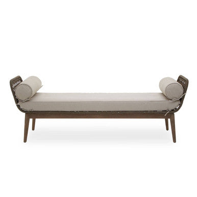 Opus Rope Woven Longue Bench with Cushions - PN Home