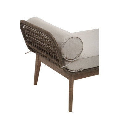 Opus Rope Woven Longue Bench with Cushions - PN Home