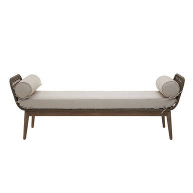 Opus Rope Woven Longue Bench with Cushions - PN Home