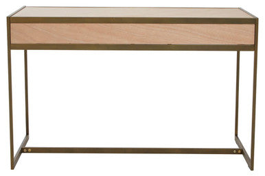 Grenoble Oak Veneer 2 Drawer Desk - PN Home