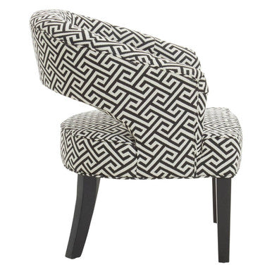 Regents Park Greek Key design Cutout Lounge Chair - PN Home