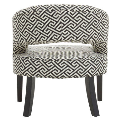 Regents Park Greek Key design Cutout Lounge Chair - PN Home