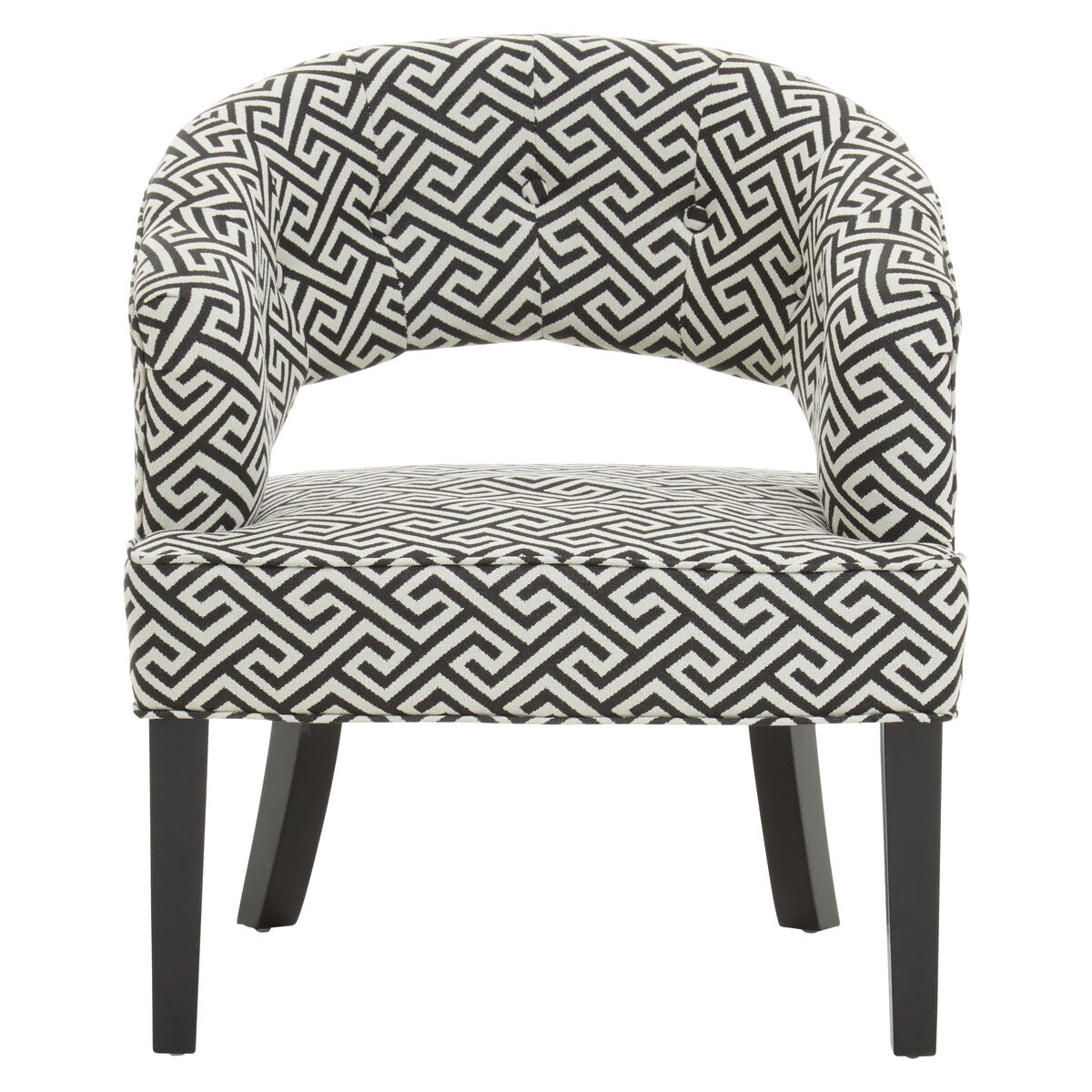Regents Park Greek Key design Cutout Lounge Chair - PN Home
