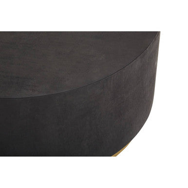 Naro Black And Gold Concrete Look Coffee Table - PN Home