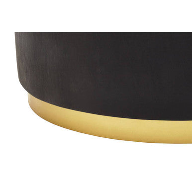 Naro Black And Gold Concrete Look Coffee Table - PN Home