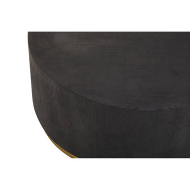 Naro Black And Gold Concrete Look Coffee Table - PN Home