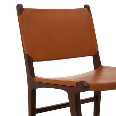 Inca Antique Brown Leather Chair