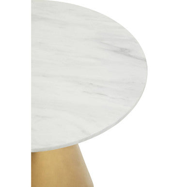Azalea White Marble Top Dining Table - PN Home